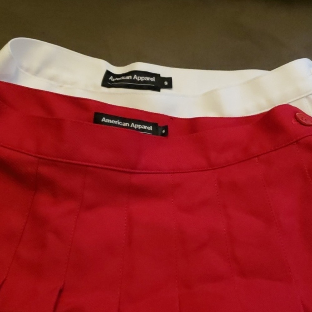 American Apparel tennis skirts